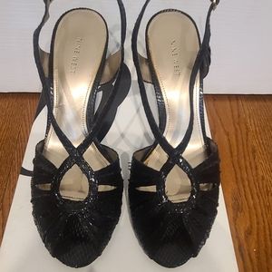 Nine West Tokeep slingback heels, Vegan leather, size 9.5, original box, worn 1x
